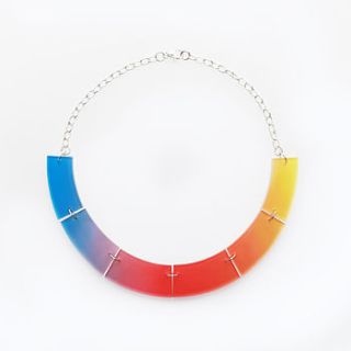 semi circle fade necklace by inca starzinsky