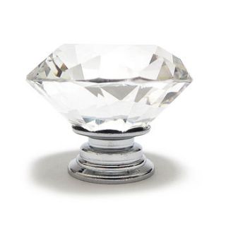 clear cut crystal diamond glass cupboard knob by pushka knobs