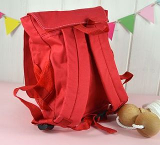 girl's personalised owl mini rucksack by tillie mint