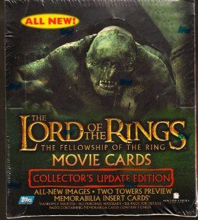 The Lord of the Rings The Fellowship of the Ring Movie Card Box   Collector Update Edition   36 Packs Toys & Games