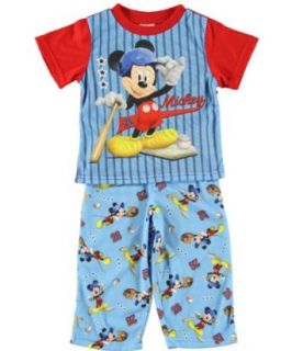 Disney Boys Size 12M 24M 3 PC Mickey Mouse Pajamas (12M, Blue) Infant And Toddler Pajama Sets Clothing