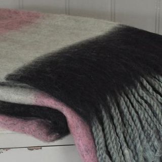 old rose stripe throw by primrose & plum