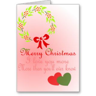 Romantic Christmas Greeting Cards