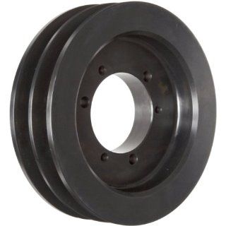 Martin 2 B 56 SDS Conventional QD Sheave, A/B Belt Section, 2 Grooves, SDS Bushing required, Class 30 Gray Cast Iron, 5.95" OD, 4170 max rpm, A   5.2/B   5.6" Pitch Diameter V Belt Pulleys