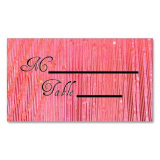 Shimmering Peach Wedding Placecards Business Cards