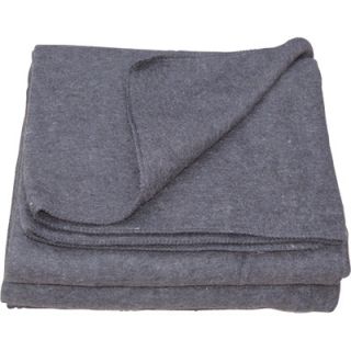 Wel-Bilt Wool Blend Blanket —  79in.L x 60in.W, Dark Gray