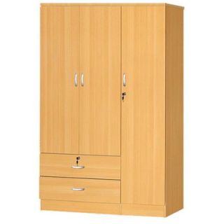 Hodedah 3 Door Armoire