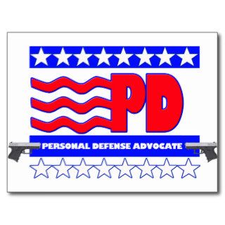 PD (PERSONAL DEFENSE ADVOCATE POST CARDS