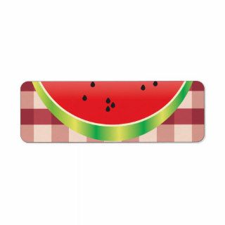 picnic watermelon vector graphic custom return address labels