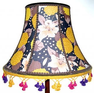 lily fabric lampshade by beauvamp