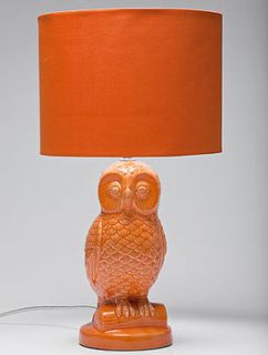 owl lamp orange by i love retro