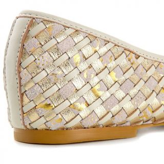 Elliott Lucca "Stacey" Woven Leather Ballet Flat