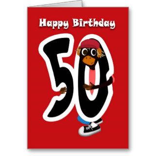 Happy Birthday 50 Greeting Card