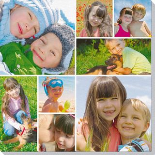 family photo canvas collage by art adventure