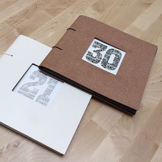 personalised birthday album by letterfest