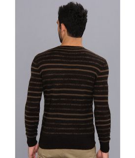 John Varvatos Brushed L/S Striped Sweater