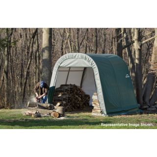 ShelterLogic Round Style Shed/Storage Shelter — 16ft.L x 11ft.W x 10ft.H  Round Style Instant Garages