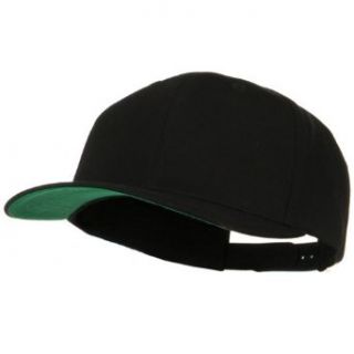 Brushed Cotton Twill High Profile Extra Size Cap   Black at  Mens Clothing store