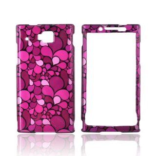 [Talon] Hot Pink/ Pink/ Magenta Flower Petals Huawei Ideos X6 Plastic Case Cover [Anti Slip] Supports Premium High Definition Anti Scratch Screen Protector; Durable Fashion Snap on Hard Case; Coolest Ultra Slim Case Cover for Ideos X6 Supports Huawei X6 De
