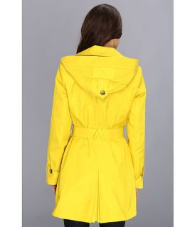 DKNY Double Breasted Hooded Trench Coat