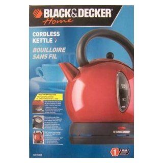 Black & Decker Red Cordeless Electric Kettle 57 1/2 Ounce Electric Kettles Kitchen & Dining