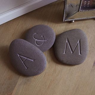 personalised letter stone by letterfest