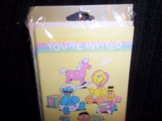 Sesame Street Babies Party Invitations Retro 80's Toys & Games