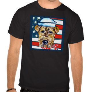 Navy Airedale Tshirts