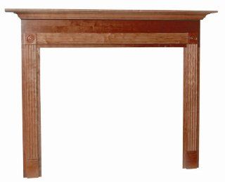 Seneca Flush Fireplace Mantel in Red Mahogany Finish (English Chestnut 50 in. x 52 in.)   Fireplace Accessories