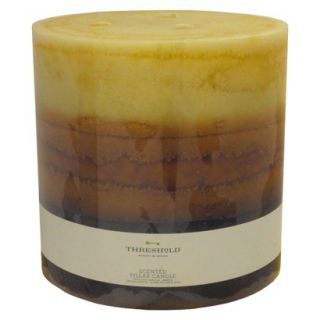 Layered Pillar Candle Vanilla, Amber, Sandalwood