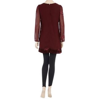 isla burgundy dress by rise boutique