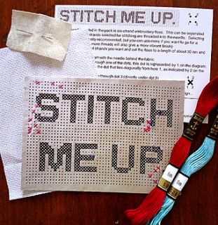 stitch a rudolph tote bag cross stitch kit by cerys turner