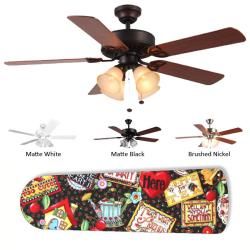 New Image Concepts 4 light Mary Engelbreit Blade Ceiling Fan Ceiling Fans