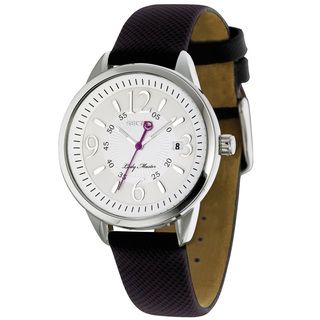 Sector Women's Master Black Leather Date Watch Women's More Brands Watches