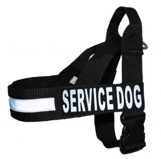 Nylon Strap Service Dog Harness No Pull IDC Guide Assistance comes with 2 reflective SERVICE DOG velcro patches  Pet Vest Harnesses 