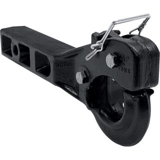 Ultra-Tow Steel Pintle Hitch Fits into 2in. Receiver — 5-Ton Capacity  Towing Hooks