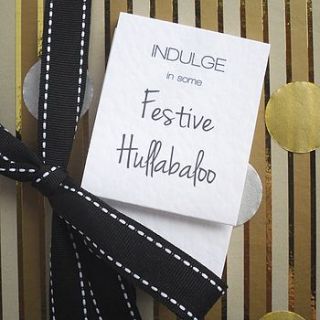 confetti 'hullabaloo' christmas card by paperbuzz cards