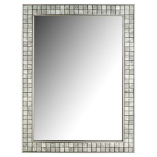 Quoizel Vetreo Clouds Mirror in Brushed Nickel