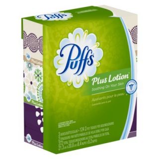 Puffs Plus Lotion Facial Tissues   3 Family Boxe