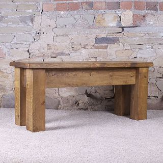 solid wood dining bench by h&f
