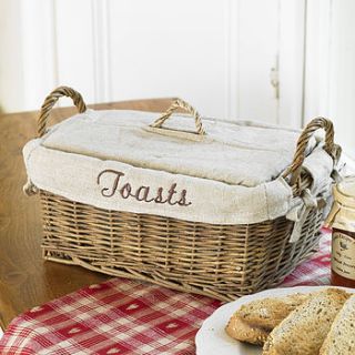 kitchen wicker bread basket with lid by dibor