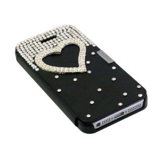 Generic 3D Bling Diamond Crytal Luxury Case Cover for iPhone 4 4S Black Cell Phones & Accessories