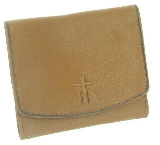 Rolfs Essentials Leather Wallet with Cross   Tan Computers & Accessories