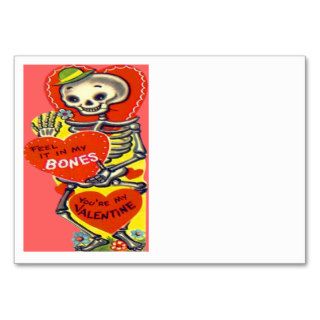 Skeleton Heart Halloween Vintage Valentine Business Card