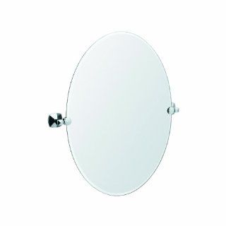 Gatco 4149 Jewel Oval Mirror, Chrome