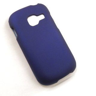 Samsung Cricket R740 Blue Solid Hard Case Cell Phones & Accessories