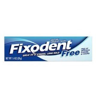 Fixodent Free Dental Adhesive Cream 1.4 oz. (Pack of 6) Health & Personal Care