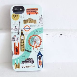 london iphone five 5s phone case by lilac coast