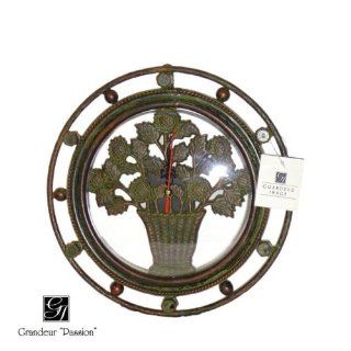 Grandeur Passion Wrought Iron Clock  Portable Outdoor Heating  Patio, Lawn & Garden
