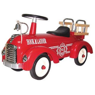 classic fire engine ride on toy by toys of essence